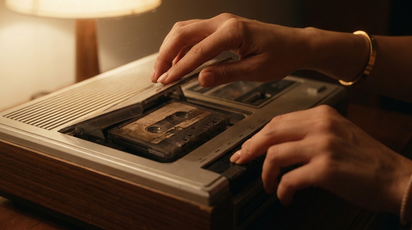 Closing the tape deck